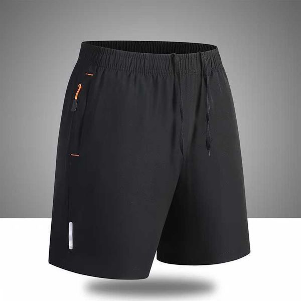 new Summer mens shorts simple loose sports ice silk straight leg five quarter pants S260621