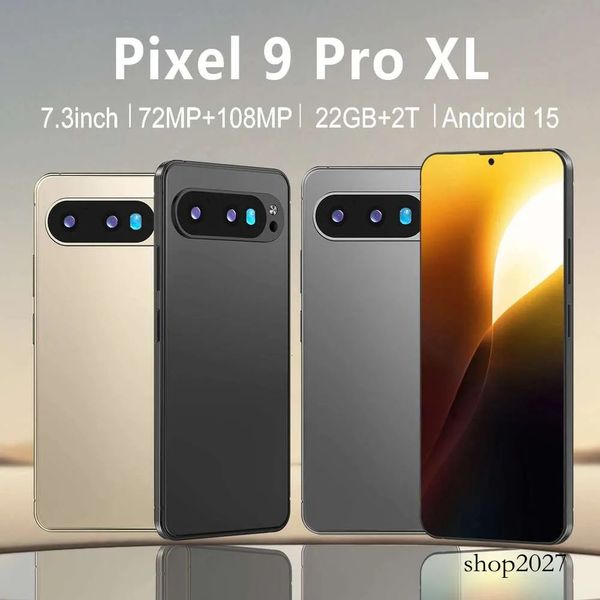 Pixel 9 Pro XL Smartphone 7 3inch Global Version 22G+2TB Snapdragon8 gen4 10core Android15 72+108MP 4G/5G Cellphone Mobile Phone