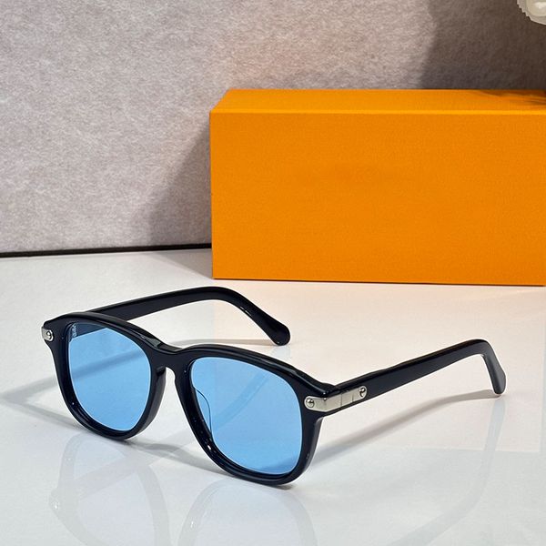 Luxury mens designer sunglasses Z3075U Acetate fiber pilot blue lenses enhance temperament mens glasses Beach party travel style UV protection 400 with box