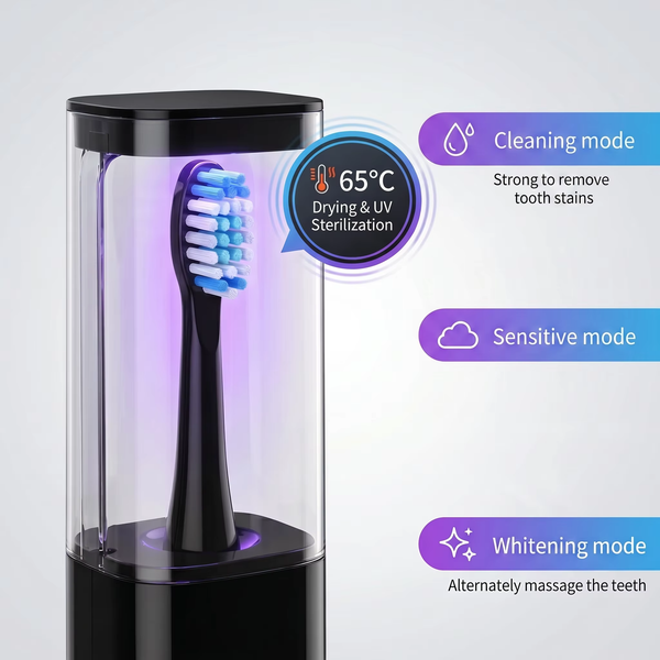 Portable Travel UV Electric Toothbrush Teeth Cleaning Whiten Sonic Electric Toothbrush with Drying Function