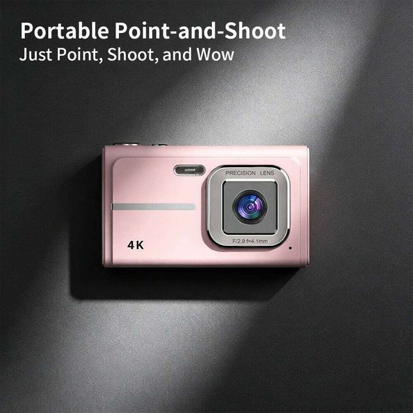 Retro 4K Digital 48MP Autofocus Compact Portable Student Vlogging Camera with Filter for Travel