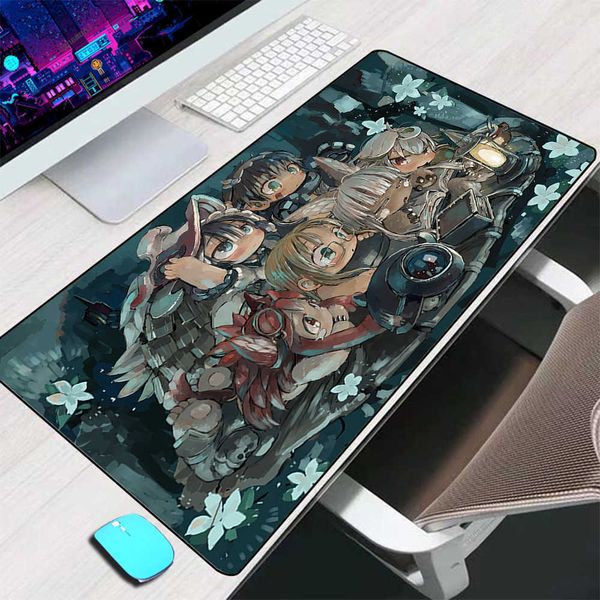 Pads Mouse Wrist Rests Made in Abyss Mouse Pad Large Gaming Accessories Mouse Mat Keyboard Mat Desk Pad XXL Computer Mousepad PC Gamer Laptop Mausepad L26L26623
