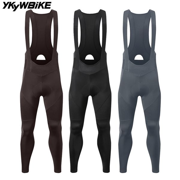YKYWBIKE Mens Cycling Bib Long Pants Spring Autumn Road Bike Tights 260617