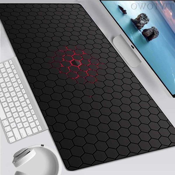 Pad Mouse Gamer New XXL Home Desk Mats Mouse Mat MousePads Grid Honeycomb Anti-slip Office Laptop Gamer Carpet Desktop Mouse PaL26623