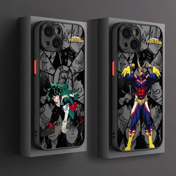 Deku My Hero Academia Phone Case for iPhone 16 15 14 Plus 13 12 Mini 11 Pro Max X Xs XR 7 8 Matte Transparent Hard Cover Z260623