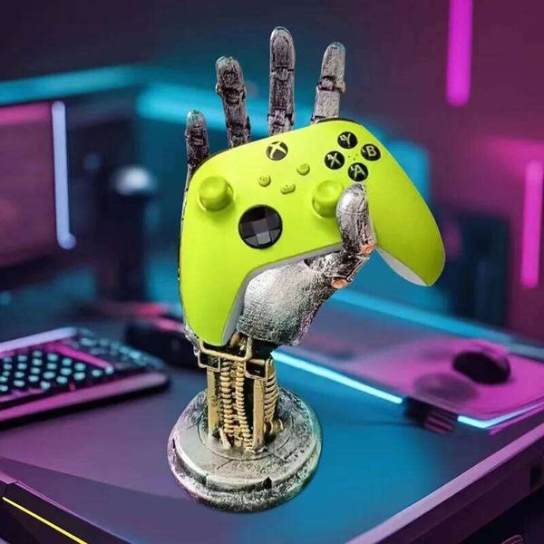 3D Cyberpunk Game Controller Stand | Multi-functional Desktop Organizer, Suitable for Controllers and Mobile Phones