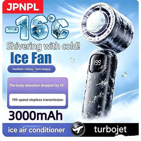 3000mah Electric Portable Turbo Fan Rechargeable Cooling Handheld Desktop Dual-Purpose Air Conditioner for Camping 26Y0624