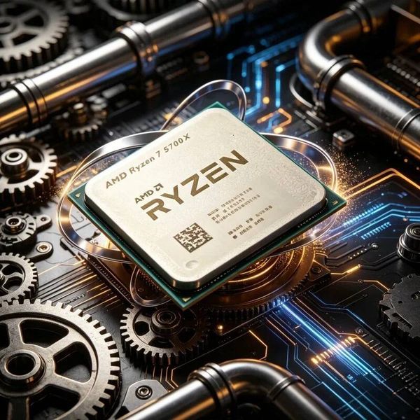 Bargain Priced Unlocked AM4 Socket Without Package AMD Desktop Gaming CPU Ryzen 7 5700X R7 5700X 8 Core 16 Thread 46GHz