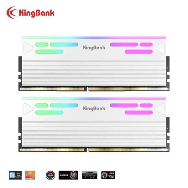 KingBank SoarBlade KFRW DDR5 RGB Series 24GBx2 6000MHz UDIMM Dual Channel Computer Desktop PC Hynix M die CL28
