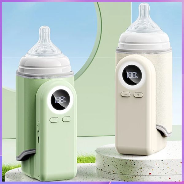 USB Charging Portable Wireless Milk Warming Bottle Warmer/4 in 1 Fast Heating Baby Milk Warmer with Accurate Temperature Display