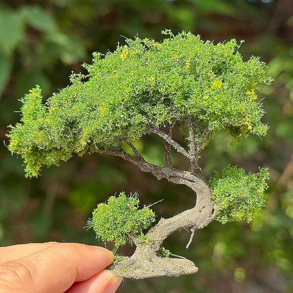 1/3/5/10pcs 8cm Simulation Shrub Wire Mountain Sandtable Model Tree N Scale Train Railway Layout Doll House Landscaping ddmythur