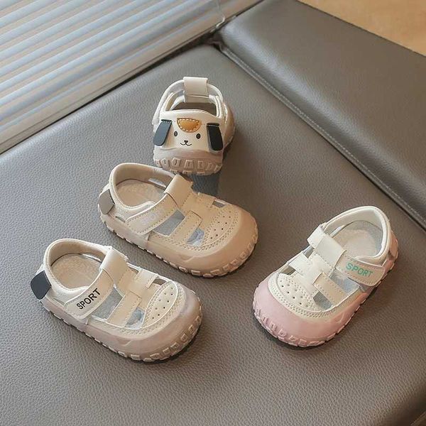 PU Leather Summer Sandals For Children Cute Dog Boys Girls Sandals Anti-slippery Ergonomics Barefoot Sandals For Children Y260626W3P5