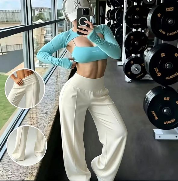 Fashionable womens sports pants daily commuting and casual wear as well multifunctional loose straight leg 260627banjia