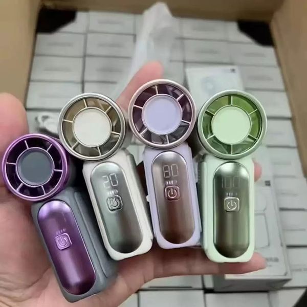X688 Super Turbo Handheld Fan 500mAh Rechargeable Powerful Mini Fan for Travel Office Long Lasting