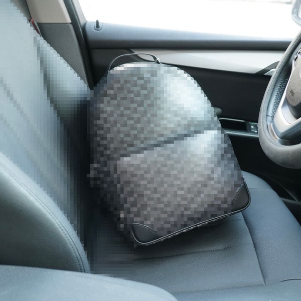 Designer fashion backpack Vintage Geometric Print Backpack PU Leather Patchwork Travel Rucksack Large Capacity School Laptop Bag for Men Women