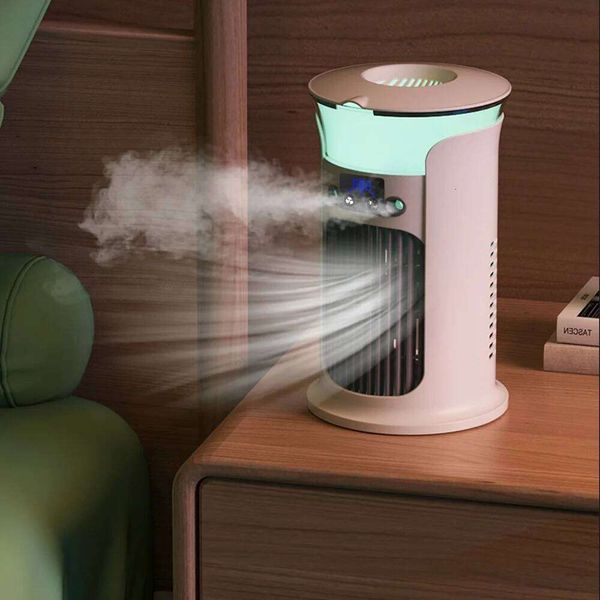 Mute Desktop USB Mini Portable Conditioner for Room Home Camping Humidifier Water Mist Cooling Fan Night Lamp Air Cooler 26Y0629