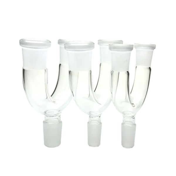 Goodsstore Glass Adapter Three-way Connector 14mm 18mm Male to Female Water Bong Smoking Accessory