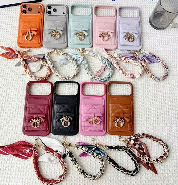 iphone 18 pro max case Designer Phone Case leather Cross Body Phones Cases fori phone case 17 promax 15 16 Pro Max Chain Phones Cover Card Holder designer bag Wallet