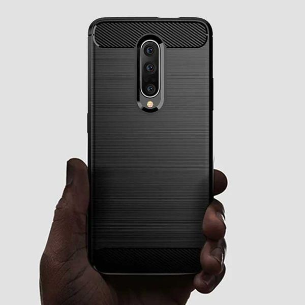 Outdoor Cell Phone Bags Cases Carbon Fiber Case For Oneplus 7pro 1+7 Pro Shockproof Silicone Cases Fl Protection For One Plus 7Pro Phone Back Cover FundasW260930