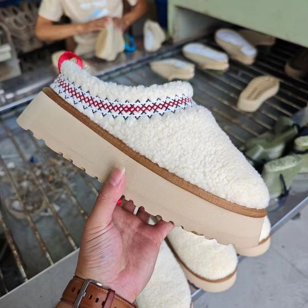 

Designer Shoes Womens Tazz Slippers Tasman Fur Slides Classic Mustard Seed Sand Ultra Mini Platform Boot Slip-on Les Petites Suede Wool Seal Winter Designer Size 35-44, Tazz 8