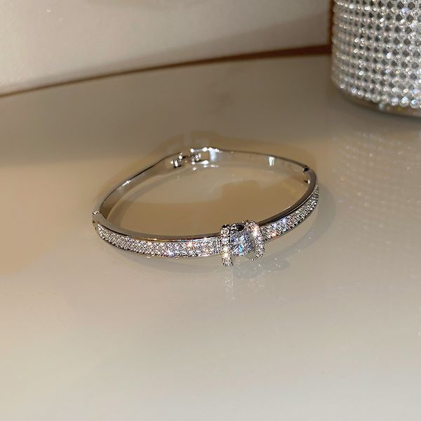 

Luxury Bangle Designer Bracelet 18K Gold Plated Women's Bracelets Cubic Zircon with Diamond Jewelry Wedding Gift