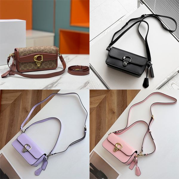 

Designer Girls Womens Large Capacity Shoulder Bags Top Quality Tote Solid Color leather Fashion Bag Quadrate Real Pickup Buckle mini purse 20cm, A1