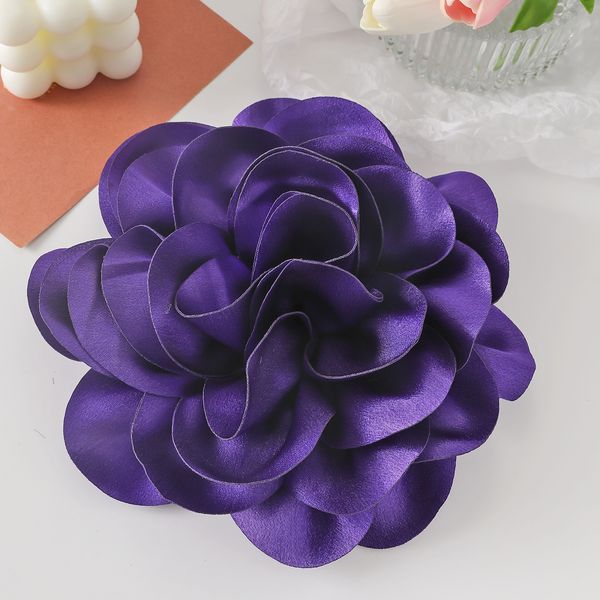 

silks satins Handmade Woman DIY Garment accessories Flower, Plum
