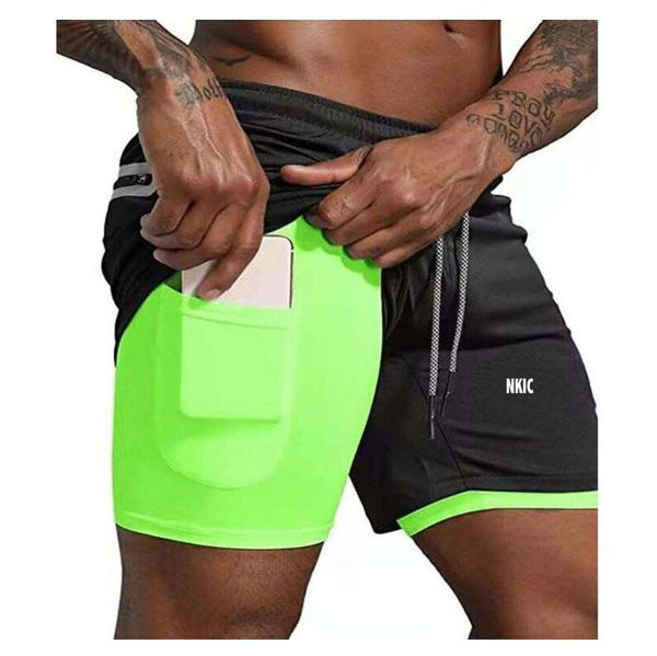 

Summer Gyms Workout Male Breathable Mesh Quick Dry Sportswear Jogger Beach Solid Shorts Men Fitness Bodybuilding Brand Shorts, Black 1
