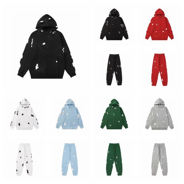 

flower hoodie designer hoodies sweatsuit Falection men hoodies Mens Puff hoodie Printed Distressed Hoodie Sweatshirt Men Top Pullover US size S-XL, Yellow
