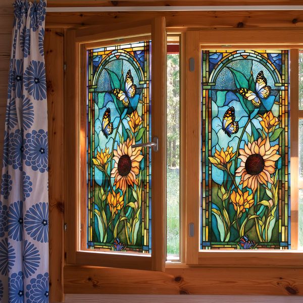 

Frosted Glass Sheet with Vintage Flower Pattern - Perfect for DIY Projects and Home Decor