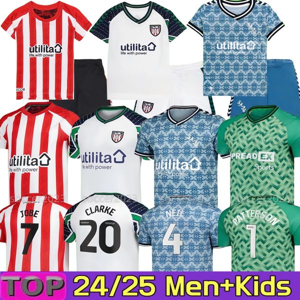 

24 25 SUNDERLAND soccer Jerseys 2024 Home Embleton Luis Hemir Mundle Jobe Pembele Rusyn soccer jersey Villegas Matete Hume Ekwah Triantis Seelt Football Uniform, 24 25 gk adult+patch