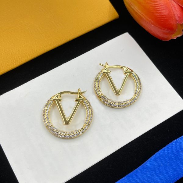 

18K Gold silver jewelry 4cm earrings Designer Girl fashion Hoop earrings designer Ear studs for Women classic jewelry with original Gifts box