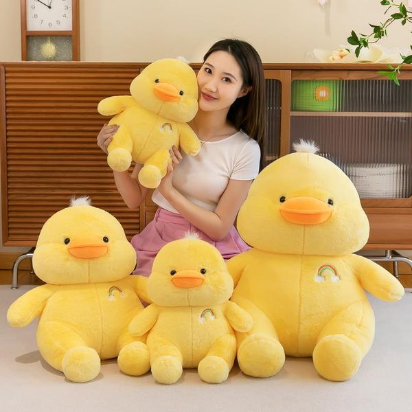 

Stuffed Plush Animals Yellow Duck Cloth Doll Girl Sleeping Big Pillow Cushions Cartoon Toys