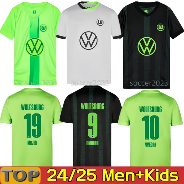 

4XL 2024 VfL Wolfsburg Soccer jerseys LACROIX VAN DE VEN 2024 BAKU .NMECHA ARNOLD SVANBERG Football Shirt MARMOUSH WIND WALDSCHMIDT WIMMER GERHARDT Camisetas, 24 25 home aldult bundesliga