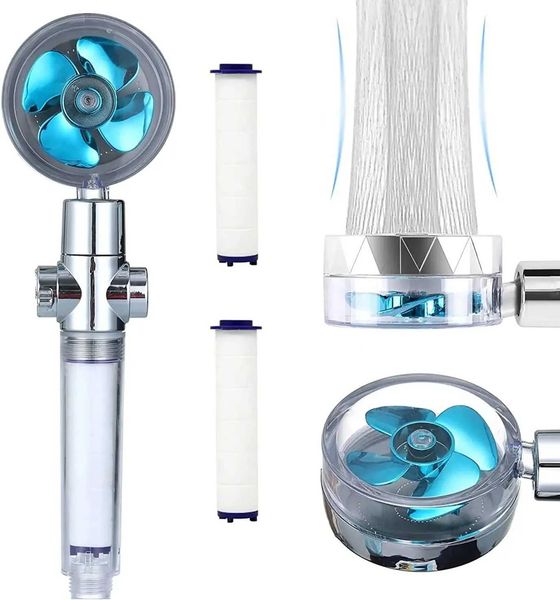 

2024 Shower Head - 360° Rotatable, Water-Saving Turbofan, High-Pressure Spray