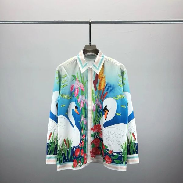 

New Mens Twist Button Fashion Slim Fit Long Sleeve Designer Shirt 2A7, Ivory