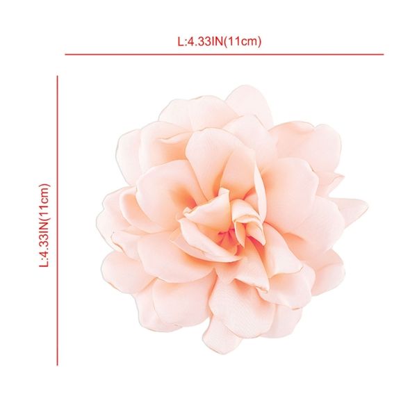 

Romantic Rose Fabric Brooch Fashion Flower Hair Pin for Women's Fashion Accessories, Red