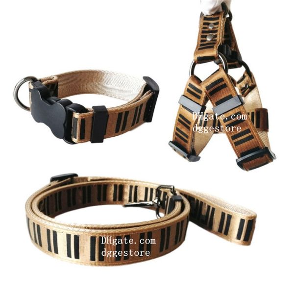 

Collars Leashes Set Designer Dog Leash Seat Belts Pet Collar and Pets Chain for Small  Large Dogs Cat Chihuahua Poodle Bulldog Corgi Pug Brown B34, Beige