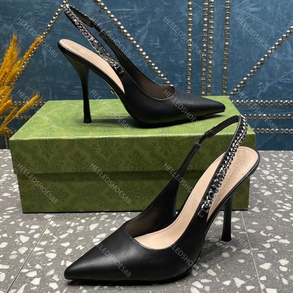 

Chic Ladies' Slide Sandals with Patent Finish and Stylish Buckle Accents Comfort Fit, Kitten Heeled Pumps (Available in US Size 6-9) including Box, Colour4