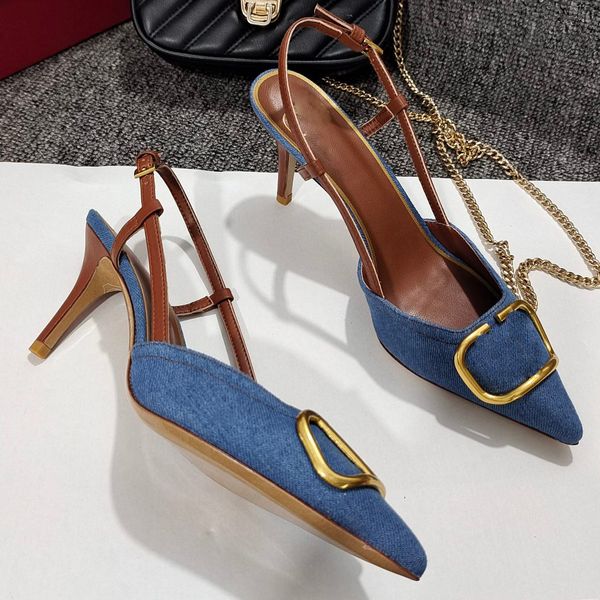 

Chic Women's Satin Patent Leather Slingbacks Featuring Rhinestones & Sturdy 8.5CM Stiletto Heels - Ideal for Weddings (Size Range 35-42), Colour1