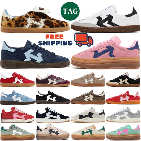 

Free shipping casual shoes for men women designer speziale platform sneakers Black White Gum Leopard Red Green Suede Blue Silver mens womens outdoor sports trainers