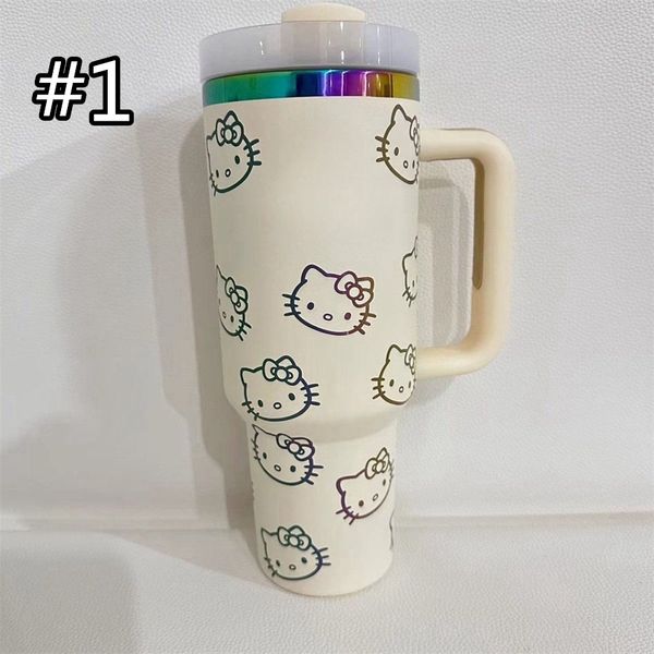 

JO  Cups With Handle Insulated Stainless Steel Tumbler Lids Straw Car Travel Mugs Coffee Termos Cups