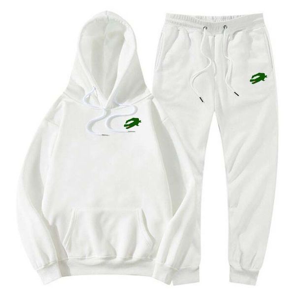 

Fashion Mens Brand Tracksuit letter printed White Hoodies Sweatpants 2 Piece Set Autumn Winter Daily Casual Jogging Suit Plus Size S-3XL, Navy blue
