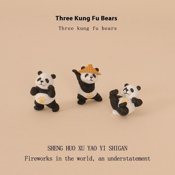 

Adorable Kung Fu Panda DIY Mini Scene - Unique Car Ornament with a Touch of Fun