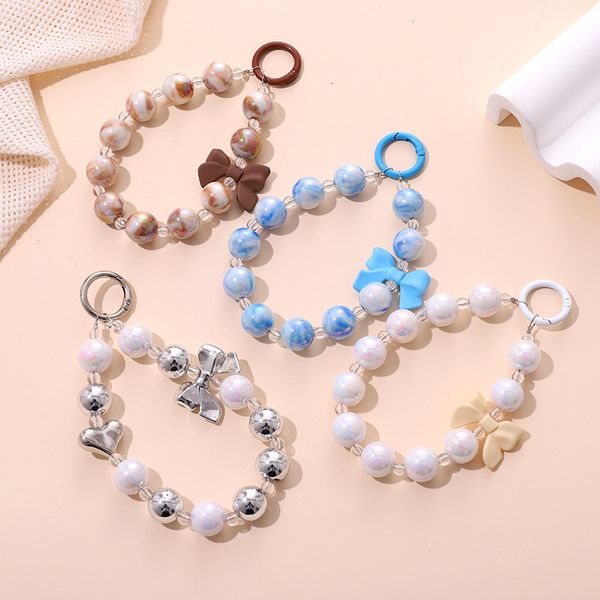 Tiktok the same type of beaded case accessories live selling mobile phone chain luggage pendant gifts
