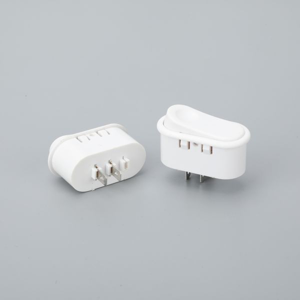 

Hot Selling ABILKEEN Oval Shape No Illuminated ON-OFF Red Button Miniature Rocker Switch with 2 Pin Solder Terminal
