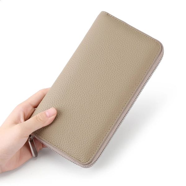 Monogrammed Leather Long Zipper for Men Women - Stylish Clutch and Handbag hot Wallet (240907)