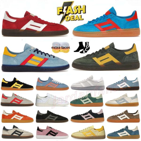 

Running Designer Shoes casual Shoes Handball Spezi Men Women Platform Sneakers Black Clear Pink Gum Collegiate Navy Gum Outdoor Sports Sneaker, Grey