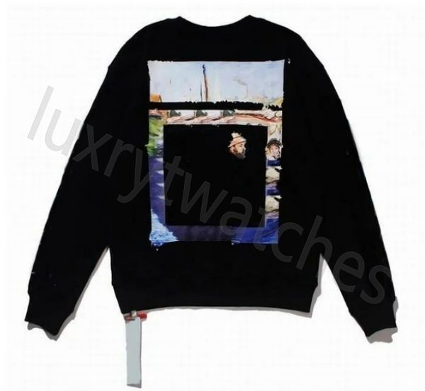

24SS Mens off white hoody Hoodie Hip Hop Streetwear man womens designers Skateboards Hoodys Street Pullover Sweatshirt Clothes Offs Oversized Offend, No.2