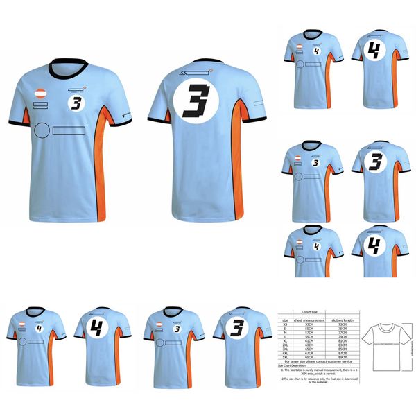 

Racing 2024 F1 Formula 1 Team Men's Breathable Short Sleeved Summer Fashion O Neck T-Shirt Sports Brand Race Jersey